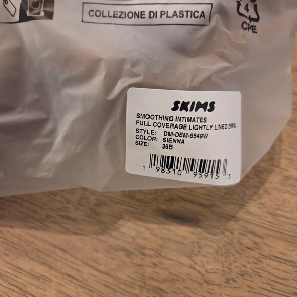 Skims Smoothing Intimates Full Coverage Lightly Lined Bra Sienna - Picture 4 of 4